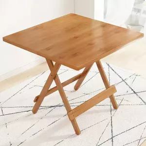 대나무 테이블 접이식 탁자 원목 밥상 식탁 발코니 간이