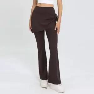 고품질 여성 힙커버 요가복 부츠컷 트레이닝 필라테스 팬츠 (WFKKIX2)