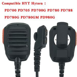 Cb무전기 PTT 휴대용 마이크, 양방향 라디오 워키토키, Hytera HYT PD700 용, 신제품