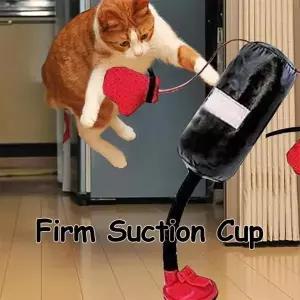 고양이 복싱 장난감 인터랙티브 플레이 샌드백 세트 장갑 포함 고양이 강아지 지루함 해소 펀칭백 플레이