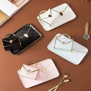 현이몰 접대용 핸드백모양 커피잔 세트 찻잔 소서 티수푼 커피잔 머그컵 티잔 찻잔 도자기컵 도자기찻잔