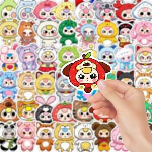 65개 베이비 쓰리 스티커 재고 있음 DIY 스크랩북킹 휴대폰 수하물 스케이트보드 비닐 방수 데칼