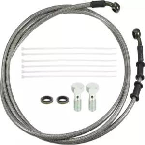 uxcell 1 세트 2.1m 6.89피트 오토바이 유압 브레이크 또는 클러치 라인 호스 나사가 달린 더트 바이크 ATV