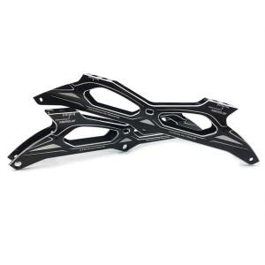 Powerslide 인라인 스피드 스케이트 프레임 M7 알루미늄 합금 3 바퀴 속도 대야 165-195mm 거리 베이스 또