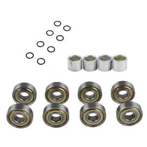 20 개 콤보 608zz 스케이트 베어링 Longboard 바퀴 트럭 abec-11 8 팩