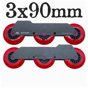 스피드 스케이트 프레임 3x100mm 150-195mm 휠 85a