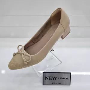 [탠디]미셸by탠디 여성 가죽리본 3cm 밴드제질 플렛슈즈 H_X25224B