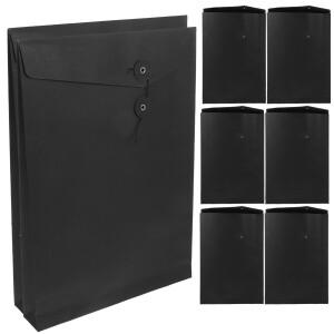 10Pcs A4 크래프트 봉투 파일  홈 오피스 학교 수납함 시스템 문서 폴더 프리미엄 폴더