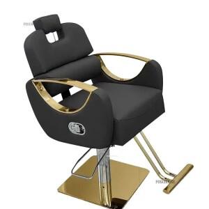 미용실용 고급 스틸제 이발 의자  라이트  리프트 회전식 미용 살롱 가구