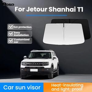 제투어 상하이T1 실내 액세서리 차량 전면 창문 햇빛 가리개 맞춤형 앞유리 UV 차단 열