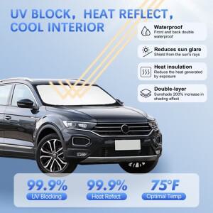 폭스바겐 VW T-roc - 차량용 앞유리 햇빛 가리개 차양막 자외선 차단 여름용 자동차 액세서리