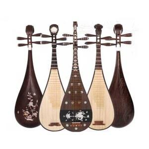 비파악기 전통 현악기 원목 연습 미니기타 무대 PIPA 블랙 연주 입문