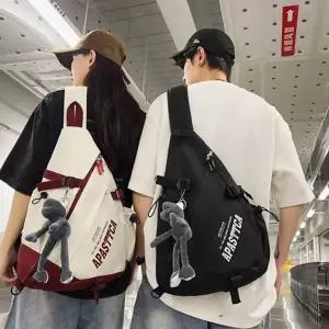 남녀공용 슬링백 힙색형 바디 빅사이즈 남녀공용 크로스 백 방수 데일리 사선형