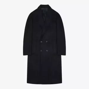 갤러리아 펠트 더블 코트 블랙 (PJHAX7013)