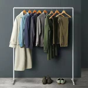 파이프 행거 1.2x1.5m 조립식 일자 벽행거