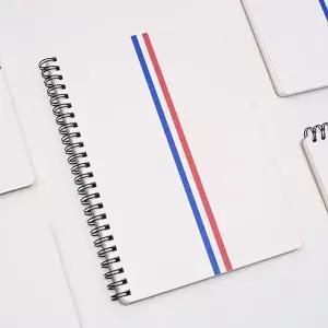 색동 심플 연습장 모눈 라인 무지 스프링 노트 A5 (KYR-WF8A5F6)