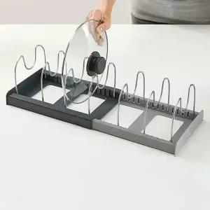 후라이팬 FON127W1 정리대 냄비 거치대 주방정리 조절가능 확장형