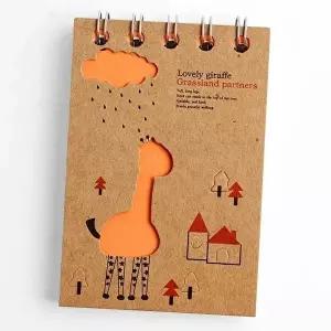 스프링 미니 수첩 스프링 메모 수첩 선물 휴대용 단체 (KYR-WFFTR77)