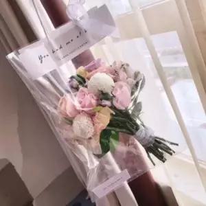 꽃포장 비닐봉투 꽃다발 포장지 쇼핑백 대