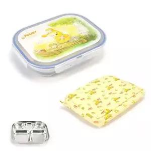 단체급식용 358AXB61 부비 삼중 도시락 식판 케이스 주머니