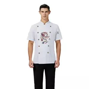 조리복 셰프복 요리복 주방복 주방 작업복 케이터링 서비스 음식 및 음료 남성 쿡 자켓 재킷 호텔 유니폼