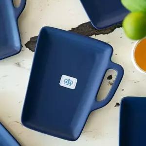 이천도자기 098PUN71 조이엘로 네이비 머그 접시 12.5cm