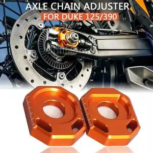 호환  듀크 390 듀크 125 390듀크 125듀크 2024 2025 리어 체인 조절기 슬라이더 오렌지 로고 키트 포함