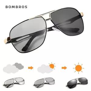 가벼운 변색 보잉 편광 선글라스 야간 운전 골드블랙