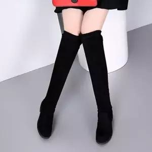 레이디 내추럴 베이직 슬림라인스웨이드소재 하이부츠 운동화