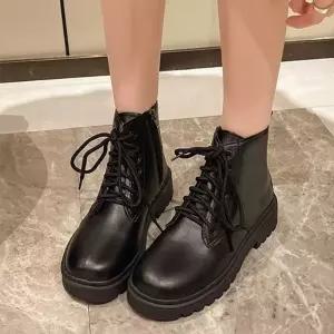 볼드솔 스테디 가죽 레이디하이 대형사이즈 워크부츠 US507