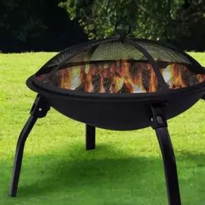 스파크 스크린 접이식 바베큐 그릴 캠핑 불멍 화로대