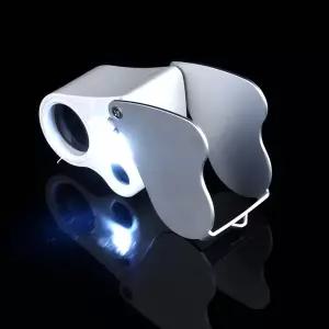 조명 확대경 돋보기 루페 듀얼렌즈 조명기구 렌즈 클립 광학 기기