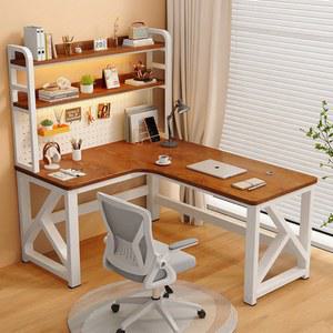 타공 책상 ㄱ자형 좌측 공부방 신학기 원룸 기역자 재택 1800 책장 화이트 철제