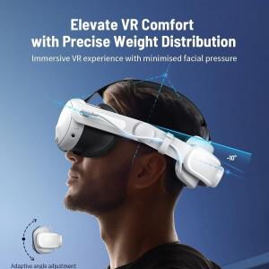 Oculus Meta Quest 3/3S VR 헤드셋 용 충전 교체 스트랩 악세서리 6000mAh 엘리트