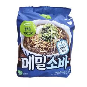 풀무원 자연건면 메밀소바 116g x 4개