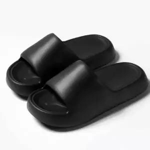 [하프클럽/]사무실 여성 실내 슬리퍼 키높이 말랑이 블랙