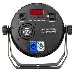 알루미늄 Led 파 라이트 18x18w RGBWA UV 6in 1 슬림 플랫 DMX512 전문 무대 조명 장비