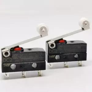 10pcs DC2 롤러 완전 밀봉 방수 방진 및 고온 방지 마이크로 스위치