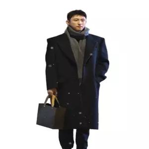 싱글 안감있는 핸드메이드롱코트 블랙 울100(1)