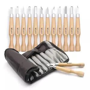 고품질 B파우치포함 판화 목공용 조각칼 12P 조각도 세트 조각도 조각칼 조각도세트 판화조각도 WFHU4RN