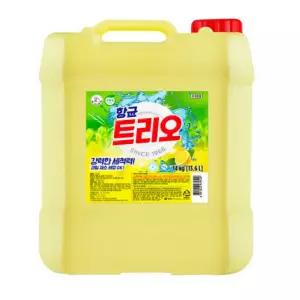 주방세제 대용량 항균 트리오 14KG 말통