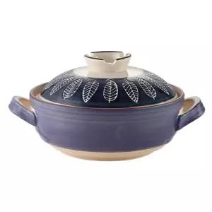 일본식 나베요리 세라믹 그릇 냄비 뚝배기 디스라인 된장찌개 빨간 샤브샤브 빨간꽃