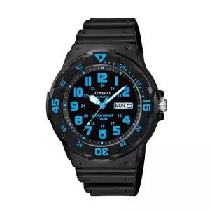 [카시오]카시오 MRW-200H-2B 남성 스포츠 라운드 아날로그 손목 시계