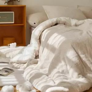 마틸라 극세사 이불 베개 세트 SS 밀크 모카 파우더 BNS