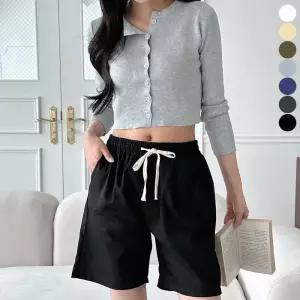 [라일리여성의류] Rly 반바지 데일리 마 여름 여자 편한 팬츠 밴딩 고