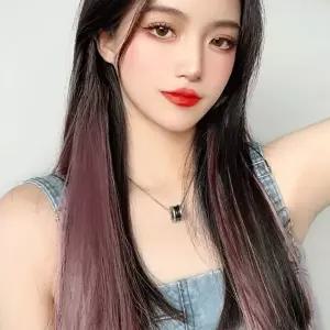 그라데이션 컬러 브릿지 헤어피스 5p 포인트 투톤가발 (KYR-WBDA0BD)