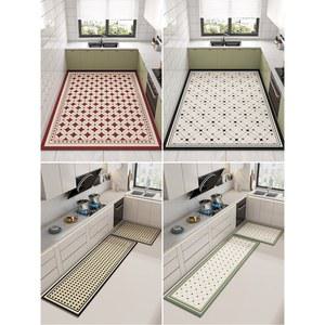 대형 PVC 주방매트 싱크대 면선염ST 디자인 싱크대발매트 50X120CM 깔끔 포인트