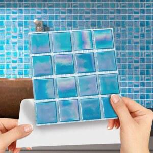인테리어 타일스티커 3D 방수 스티커 거실 습기 타일 도배 컬러 스트립 오염방지타일