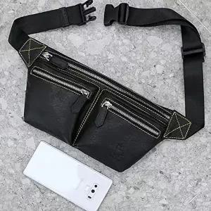 캐주얼 소가죽 힙색 슬링백 바디크로스 여행 보조가방-WFHTSXY