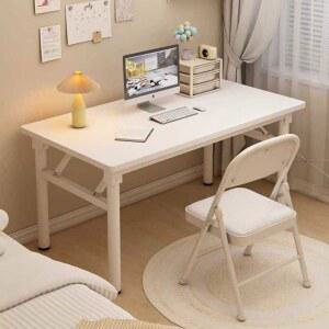 짊 원목 원형다리 접이식 폭50 식탁 좌식 1000 책상 화이트 단층 높이75 테이블 탁자 800 길이80